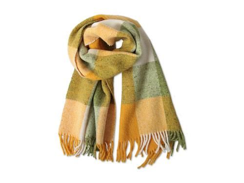 Studio Donegal TWEED MUFFLER GREEN x YELLOW x WHITE