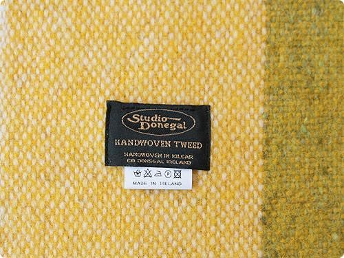 Studio Donegal TWEED MUFFLER GREEN x YELLOW x WHITE