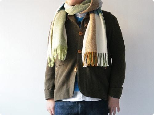 Studio Donegal TWEED MUFFLER GRAY MULTI 1