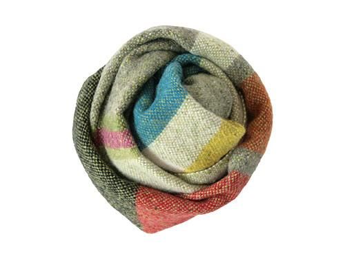 Studio Donegal TWEED MUFFLER GRAY MULTI 2