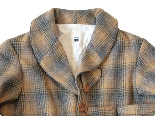 TATAMIZE SHAWL COLLAR JACKET YELLOW CHECK TA210001