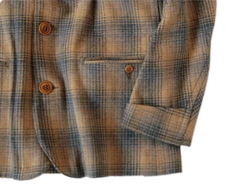 TATAMIZE SHAWL COLLAR JACKET YELLOW CHECK TA210001