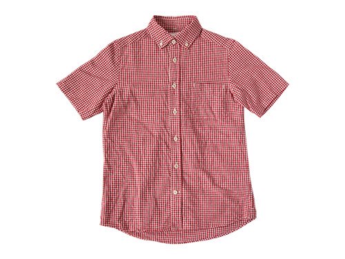 maillot sunset gingham B.D. S/S shirts RED x WHITE