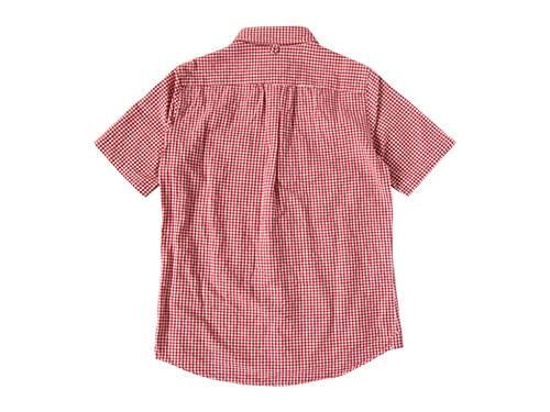 maillot sunset gingham B.D. S/S shirts RED x WHITE