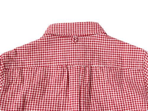 maillot sunset gingham B.D. S/S shirts RED x WHITE