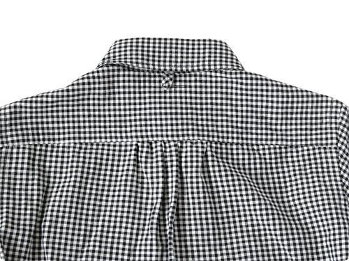 maillot sunset gingham B.D. S/S shirts BLACK x WHITE