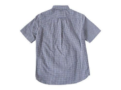 maillot sunset gingham round work S/S shirts BLUE x PURPLE