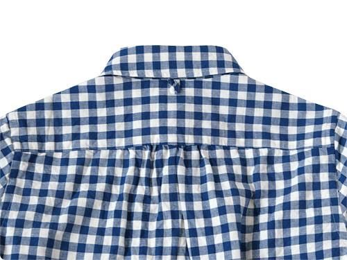 maillot sunset big gingham B.D. S/S shirts BIG BLUE x WHITE