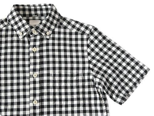 maillot sunset big gingham B.D. S/S shirts BIG BLACK x WHITE