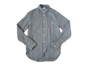 maillot sunset linen round work shirts GRAY