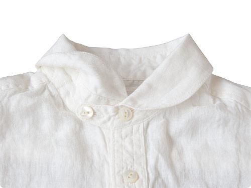 maillot sunset linen round work S/S shirts WHITE