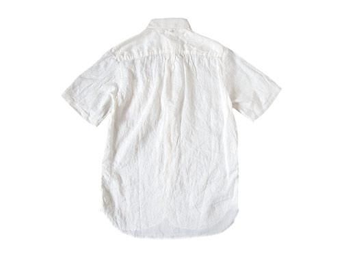 maillot sunset linen round work S/S shirts WHITE