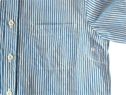 maillot sunset stripe shirts WHITE x BLUE