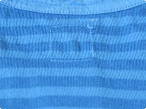 maillot dye border T BLUE