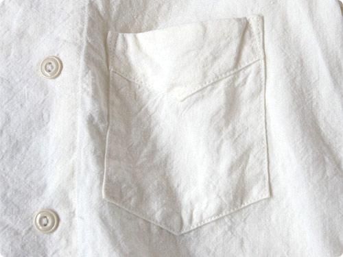 TATAMIZE DOUBLE BRESTED LINEN SHIRTS OFF WHITE