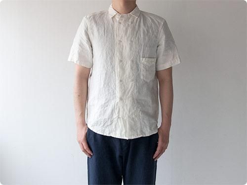  TATAMIZE DOUBLE BRESTED LINEN S/S SHIRTS OFF WHITE