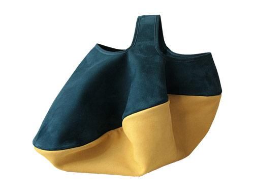 ߥ circle bag MIDI 2DARK BLUE x MUSTARD
