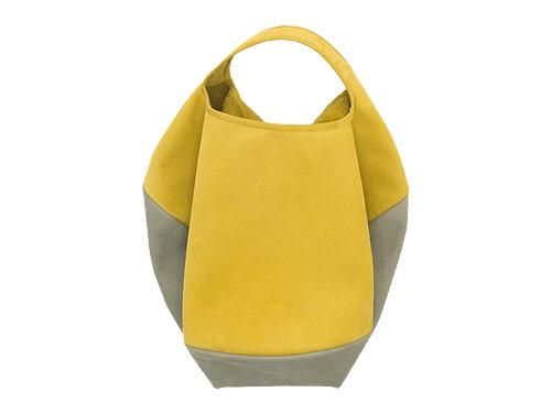 ߥ circle bag MIDI 3MUSTARD x LIGHT GRAY