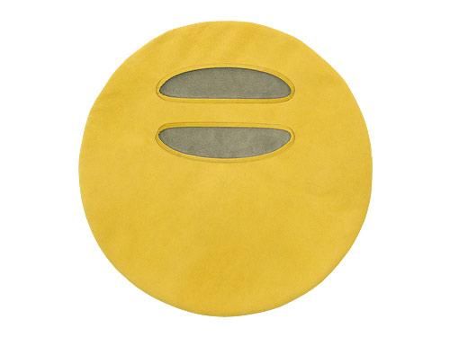 ߥ circle bag MIDI 3MUSTARD x LIGHT GRAY