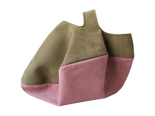 ߥ circle bag MIDI 5KHAKI x GRAY PINK