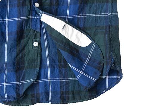 ordinary fits LIGHT WORK S/S SHIRT CHECK BLACK