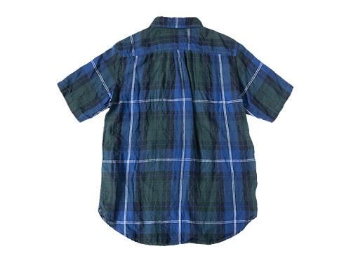 ordinary fits LIGHT WORK S/S SHIRT CHECK BLACK