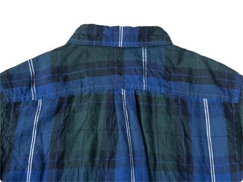 ordinary fits LIGHT WORK S/S SHIRT CHECK BLACK
