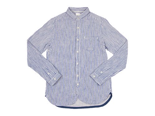 maillot sunset flannel stripe shirts BLUE x WHITE