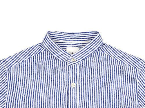 maillot sunset flannel stripe shirts BLUE x WHITE