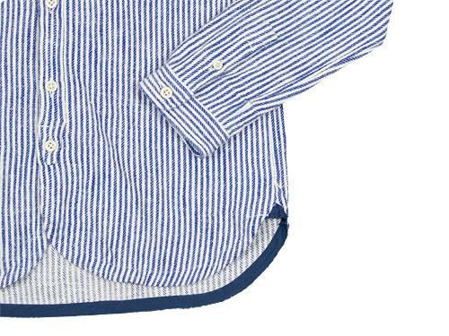 maillot sunset flannel stripe shirts BLUE x WHITE