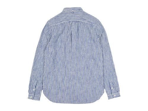 maillot sunset flannel stripe shirts BLUE x WHITE