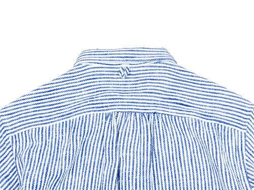 maillot sunset flannel stripe shirts BLUE x WHITE