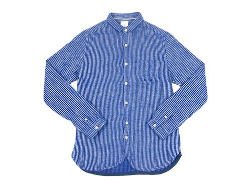 maillot sunset flannel stripe shirts BLUE x NAVY