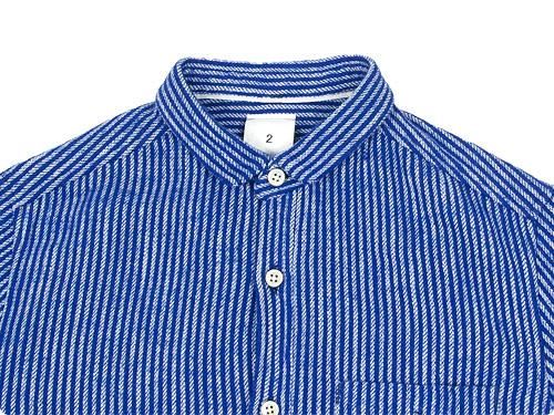 maillot sunset flannel stripe shirts BLUE x NAVY