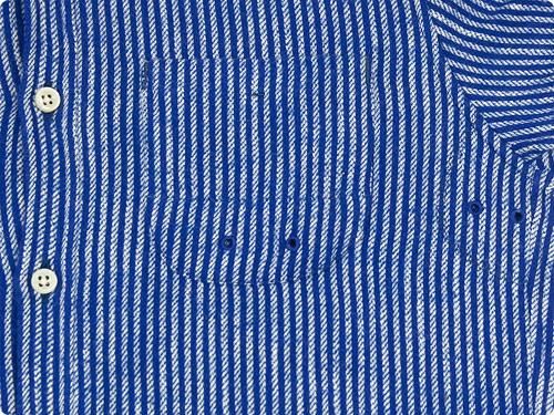 maillot sunset flannel stripe shirts BLUE x NAVY