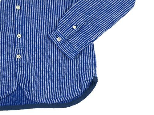 maillot sunset flannel stripe shirts BLUE x NAVY