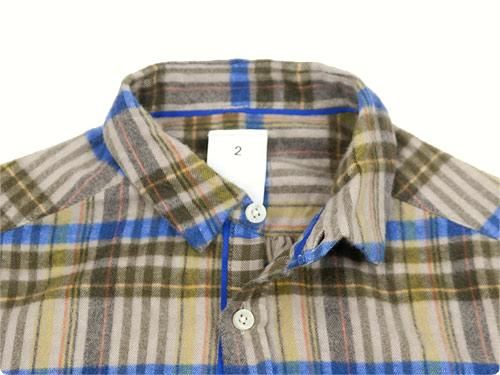 maillot sunset flannel check shirts BEIGE