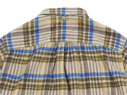 maillot sunset flannel check shirts BEIGE