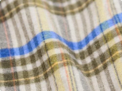 maillot sunset flannel check shirts BEIGE