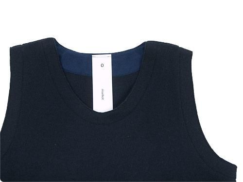 maillot wool melton vest NAVY