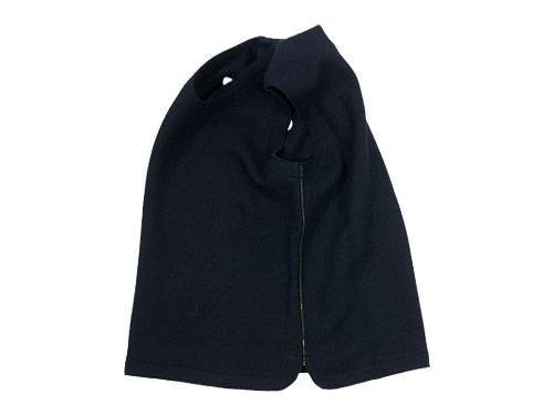 maillot wool melton vest NAVY