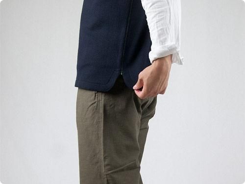 maillot wool melton vest NAVY