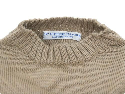LE TRICOT DE LA MER SOLID GUERNSEY SWEATER SAND BEIGE