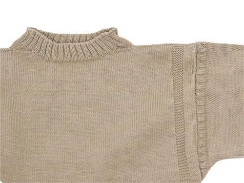 LE TRICOT DE LA MER SOLID GUERNSEY SWEATER SAND BEIGE