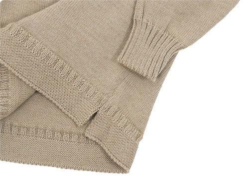 LE TRICOT DE LA MER SOLID GUERNSEY SWEATER SAND BEIGE