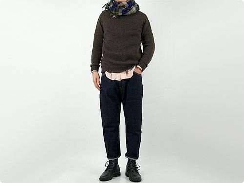 Austin Mills L/S CREW PULLOVER HAVANA