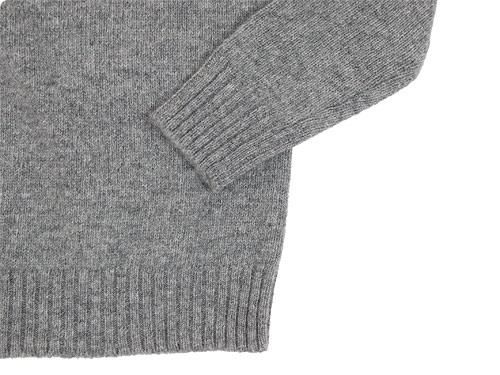 Charpentier de Vaisseau Shetland Crew Sweater LIGHT GRAY