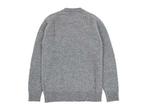 Charpentier de Vaisseau Shetland Crew Sweater LIGHT GRAY