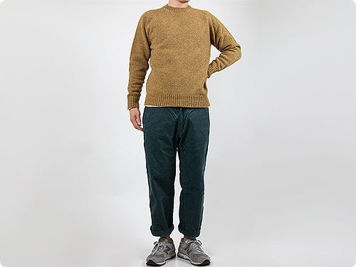 Charpentier de Vaisseau Shetland Crew Sweater MUSTARD