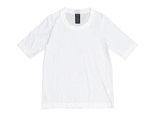 【在庫処分】 homspun(ホームスパン) 天竺五分袖Tシャツ サラシ homspun トップス